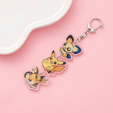 Lade das Bild in den Galerie-Viewer, Süße Pokeom Anime Acrylic Schlüsselanhänger Keychains