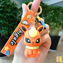 Lade das Bild in den Galerie-Viewer, Evoli Entwicklungen Keychains Anhänger Schlüsselanhänger