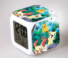 Load image into Gallery viewer, Pokemon Anime Wecker mit LED und Alarm Funktion in vielen Motiven