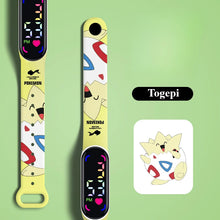 Load image into Gallery viewer, Bunte Pokemon LED Kinder Armbanduhren mit Farbdisplay