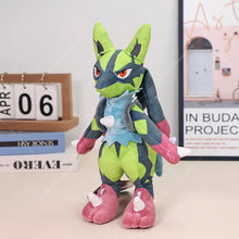 Lade das Bild in den Galerie-Viewer, Grüner Shiny Lucario Pokemon Kuscheltier (ca. 25cm)