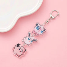 Lade das Bild in den Galerie-Viewer, Süße Pokeom Anime Acrylic Schlüsselanhänger Keychains