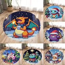 Load image into Gallery viewer, Pokemon Teppich mit Weihnachts Motiven im Retro Pixel Look