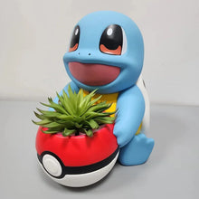 Load image into Gallery viewer, Schiggy Squirtle Figur mit Topf im Pokeball Look
