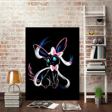 Load image into Gallery viewer, Abstrakte Pokemon Evoli Entwicklungen Poster Wand Dekoration