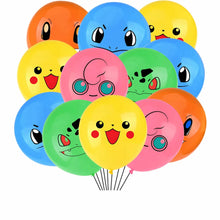 Lade das Bild in den Galerie-Viewer, Bunte Luftballons (12 oder 24 Stk.) für die Pokemon Geburtstagsfeier