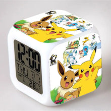 Load image into Gallery viewer, Pokemon Anime Wecker mit LED und Alarm Funktion in vielen Motiven