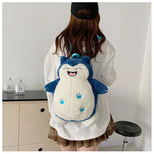 Lade das Bild in den Galerie-Viewer, Niedliche Pikachu, Glumanda, Glurak u. a. Flauschige Pokemon Tasche Rucksack