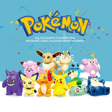 Load image into Gallery viewer, 11er Set Pokemon Figuren Klemm-Baustein Mini Fiiguren