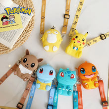 Load image into Gallery viewer, Pokemon Tasche Umhängetaschen für Kinder Mini Geldbörse