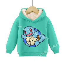 Load image into Gallery viewer, Warme gefütterte Kinder Pullies Hoodies mit Pokemon Motiven