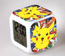 Load image into Gallery viewer, Pokemon Anime Wecker mit LED und Alarm Funktion in vielen Motiven