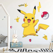 Load image into Gallery viewer, Pikachu Wandtattoo Sticker Wand Deko