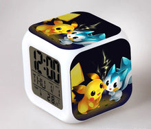 Load image into Gallery viewer, Pokemon Anime Wecker mit LED und Alarm Funktion in vielen Motiven