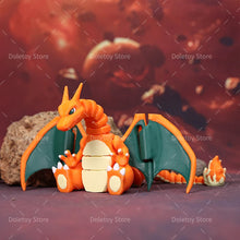 Load image into Gallery viewer, Mega Glurak Charizard X Y Figur mit bewegbaren Flügeln etc.