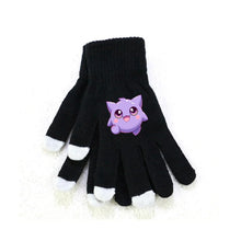 Load image into Gallery viewer, Flauschige Winter Handschuhe mit Pokemon Motiven in Pink oder Schwarz