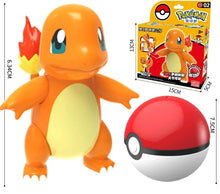 Lade das Bild in den Galerie-Viewer, Pokeball Spielzeug mit Figur (Gengar, Pikachu, Glumanda, Bisasam, Schiggy, Enton, Mew, Evoli etc.)