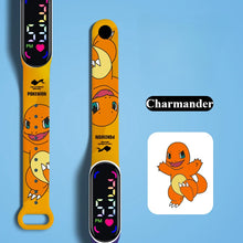 Load image into Gallery viewer, Bunte Pokemon LED Kinder Armbanduhren mit Farbdisplay