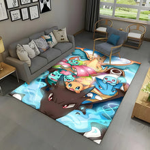 Lade das Bild in den Galerie-Viewer, Glurak, Turtok, Bisasam u. a. Pokemon Teppich