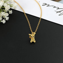 Load image into Gallery viewer, Tolle goldene Pikachu Halskette