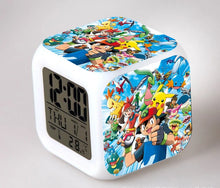 Load image into Gallery viewer, Pokemon Anime Wecker mit LED und Alarm Funktion in vielen Motiven