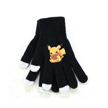 Load image into Gallery viewer, Flauschige Winter Handschuhe mit Pokemon Motiven in Pink oder Schwarz