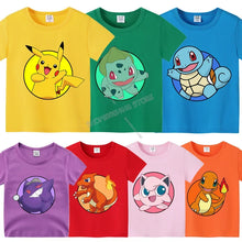 Load image into Gallery viewer, Pokemon Pikachu Sommer T-Shirts für Kinder