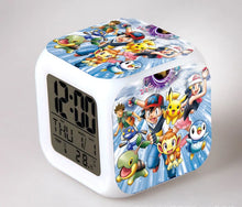 Load image into Gallery viewer, Pokemon Anime Wecker mit LED und Alarm Funktion in vielen Motiven
