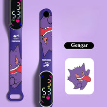 Load image into Gallery viewer, Bunte Pokemon LED Kinder Armbanduhren mit Farbdisplay