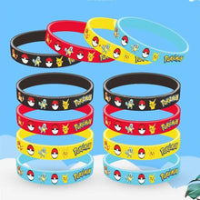 Load image into Gallery viewer, 12 Stk. Kinder Armbänder mit Pikachu Motiven