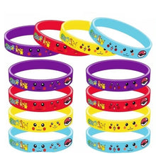 Load image into Gallery viewer, 12 Stk. Kinder Armbänder mit Pikachu Motiven