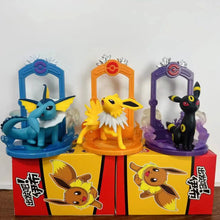 Lade das Bild in den Galerie-Viewer, Pokemon Eeveelution Figuren Set (9 Stk.) Evoli, Sylveon Espeon Glaceon Leafeon etc.