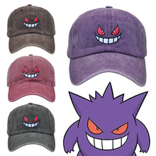 Load image into Gallery viewer, Pokemon Gengar Mütze Baseball Cap in zwei Farben