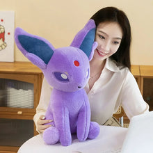 Lade das Bild in den Galerie-Viewer, XXL Psiana Espeon Stofftier – Mystische Eleganz zum Kuscheln!