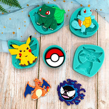 Load image into Gallery viewer, Pokemon Pikachu, Pokeball u. a. Silikon Formen zum backen etc.
