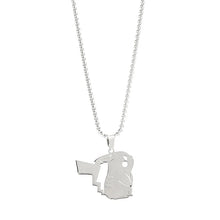 Load image into Gallery viewer, Pikachu, Cubone Tragosso oder Pummeluff Halskette in Silber