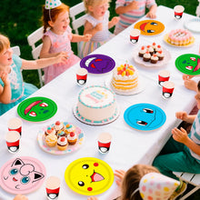 Lade das Bild in den Galerie-Viewer, Pokemon Feier Kindergeburtstag Becher, Teller und Tuch Set (120 Stk.)