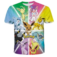 Load image into Gallery viewer, Bunte Farbenfrohe Pokemon T-Shirts für den Sommer