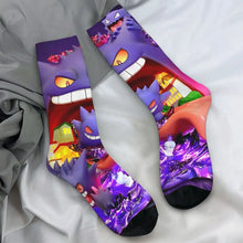 Load image into Gallery viewer, Farbenfrohe Gengar Socken in vielen bunten Motiven