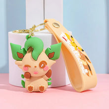 Load image into Gallery viewer, Farbenfrohe Evoli Eevee Evolution Keychains, Schlüsselanhänger, Flamara, Nachtara, Blitza, Aquana etc.