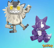Load image into Gallery viewer, MEGA Pokemon Klemm-Baustein Sets (Zigzachs und Machollo oder Mauzi und Toxel)