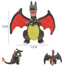 Lade das Bild in den Galerie-Viewer, 5 Stk. Gliurak Charizard Evolutionen Kuscheltiere Set