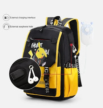 Lade das Bild in den Galerie-Viewer, Multifunktionaler Schulranzen mit Pikachu Motiven