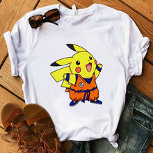 Load image into Gallery viewer, Pokemon T-Shirt für Frauen / Mädchen Snorlax Togepi Squirtle Japanese T-Shirt kaufen
