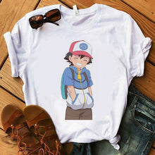 Load image into Gallery viewer, Pokemon T-Shirt für Frauen / Mädchen Snorlax Togepi Squirtle Japanese T-Shirt kaufen
