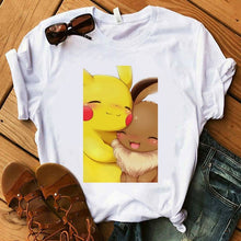 Load image into Gallery viewer, Pokemon T-Shirt für Frauen / Mädchen Snorlax Togepi Squirtle Japanese T-Shirt kaufen