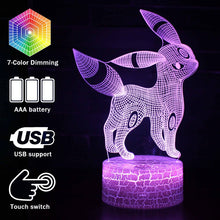 Lade das Bild in den Galerie-Viewer, Pocket Monster Nachtara Umbreon 3D Lampe kaufen