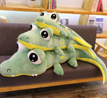 Load image into Gallery viewer, XXL 170cm Cartoon Krokodil Stofftier XXL Kroko Kuscheltier kaufen