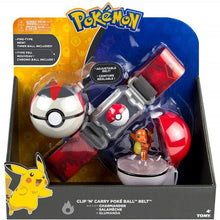 Load image into Gallery viewer, Pokemon Trainer Set mit Gürtel, Pokeball, Tasche und Figur kaufen