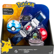Load image into Gallery viewer, Pokemon Trainer Set mit Gürtel, Pokeball, Tasche und Figur kaufen